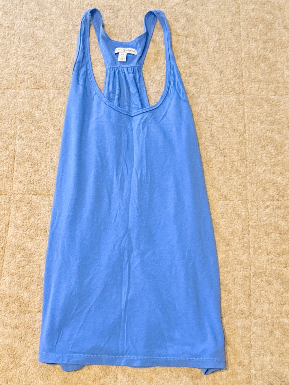 Blue Racerback Tank Top from American Eagle